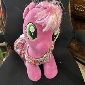 Build A Bear BAB My Little pony Cheerilee Pink Pony With BAB Shirt Pink Hair